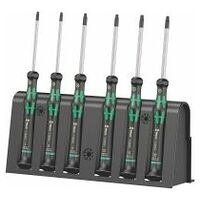 2067/6 TORX® BO Screwdriver set and rack for electronic applications, 6 pieces
