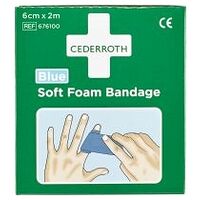 Soft Foam Bandage  blau