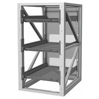 Heavy-duty basic rack with 2 column stiles with 100 % extension pull-out shelf  Usable depth 1350 mm