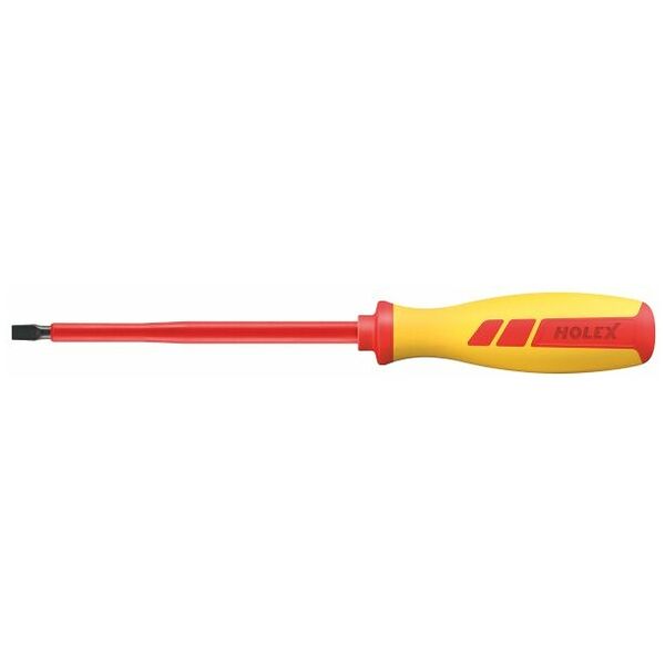 Electrician's screwdriver for slot-head fully insulated 2,5 mm