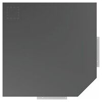 Corner module with dark grey Eluplan worktop 1000 mm