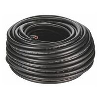 AIRSOFT braided hose, black PVC  Length 50 m