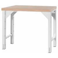 Pracovní stůl Vario Basic, výška 850 mm, deska z bukového Multiplexu