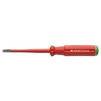 Slim electrician&rsquo;s screwdriver for Pozidriv, Classic fully insulated