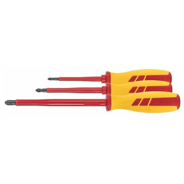 Electrician’s screwdriver set for Pozidriv fully insulated 3