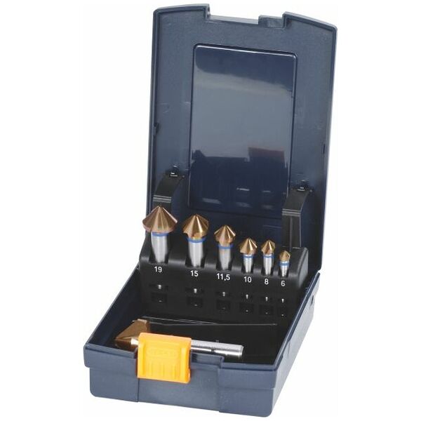 Countersink set No. 150389 in a case 90° 7
