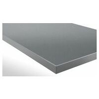 Pracovní deska s tmavě šedým plastovým povlakem (Eluplan) Hloubka 750 mm