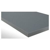 Worktop with dark grey plastic coating (Eluplan) Depth 800 mm