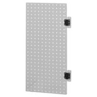 Pivoted perforated side panel