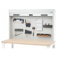 Top-mounted cabinet with roller shutter