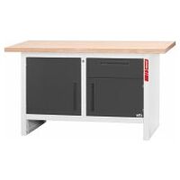 Workbench with 1 drawer and 2 swing doors  1500 mm