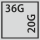 Lådornas effektiva yta i G 36×20