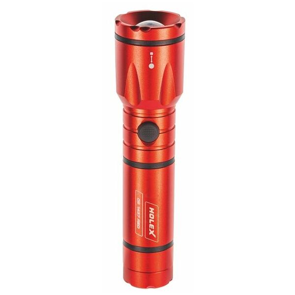 LED torch with batteries RED