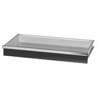 Schublade mit Einhand-Schubladen-Einzelentriegelung, 200 kg 125 mm