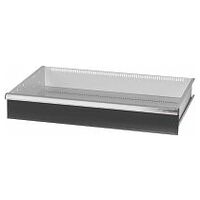 Schublade mit Einhand-Schubladen-Einzelentriegelung, 75 kg 150 mm