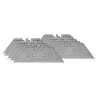 Spare blades set, 10 pieces, trapezoidal shape “experience”