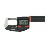 Digital external micrometer with sliding spindle, data output