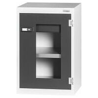 Base cabinet with drawer, Viewing window swing doors 16×16G