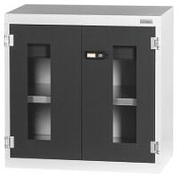 Base cabinet with drawer, Viewing window swing doors 26×16G