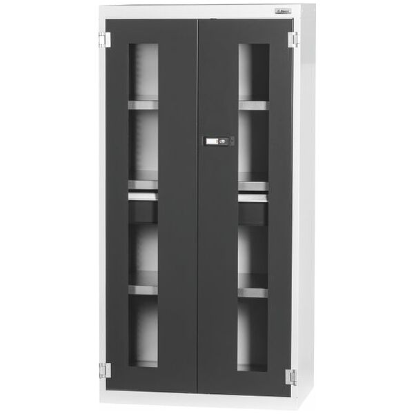 Base cabinet with drawer, Viewing window swing doors 1500 mm