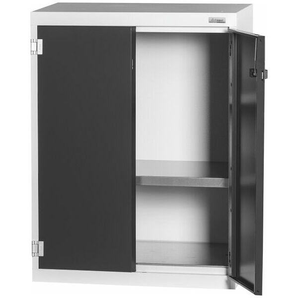 Base cabinet with Plain sheet metal swing doors 900 mm