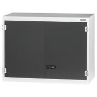 Top-mounted cabinet with drawer, Plain sheet metal swing doors 36×16G