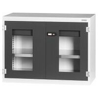 Base cabinet with drawer, Viewing window swing doors 36×16G