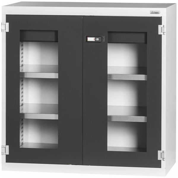 Base cabinet with drawer, Viewing window swing doors 1000 mm