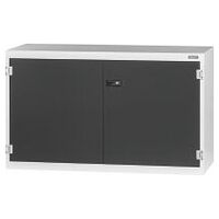 Base cabinet with Plain sheet metal swing doors Base cabinet