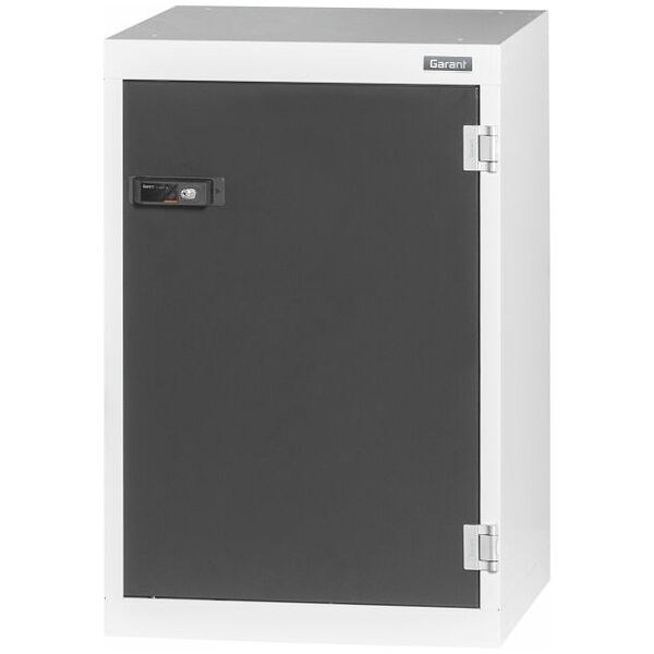 Base cabinet with plain sheet metal swing doors 750 mm
