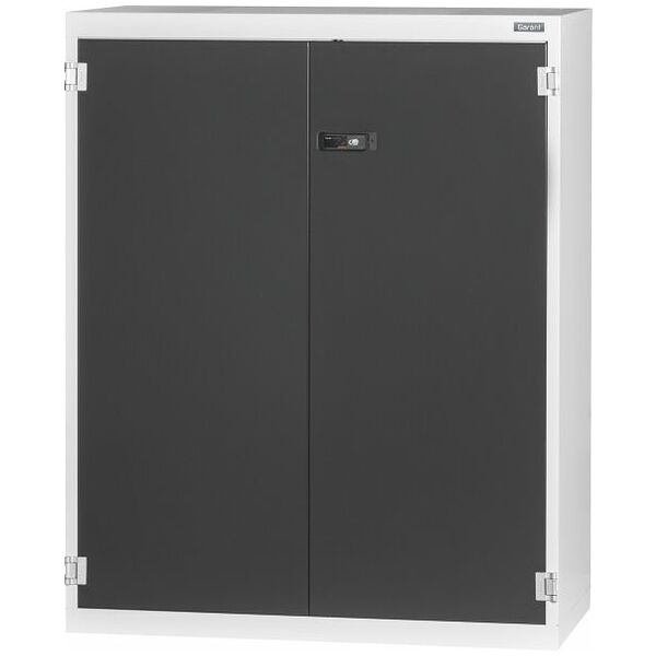 Base cabinet with plain sheet metal swing doors 1250 mm