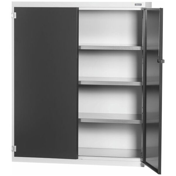 Base cabinet with Plain sheet metal swing doors 1500 mm