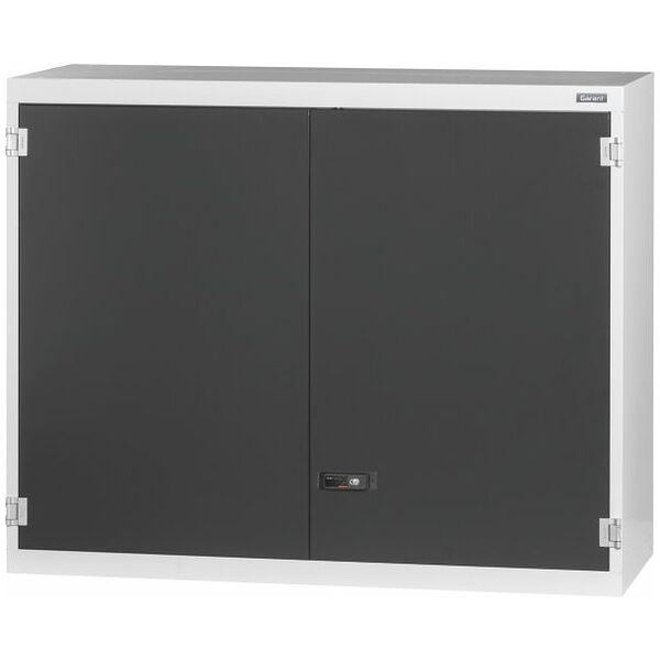 Top-mounted cabinet with Plain sheet metal swing doors 1000 mm
