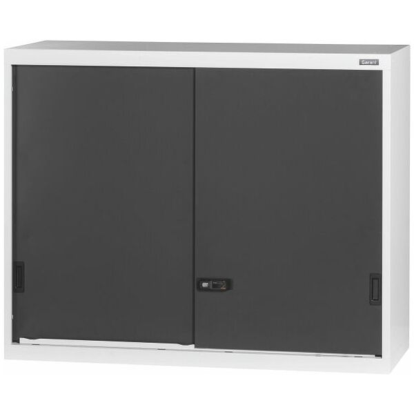 Top-mounted cabinet with Plain sheet metal sliding doors 1000 mm