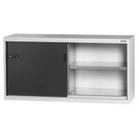 Base cabinet with Plain sheet metal sliding doors