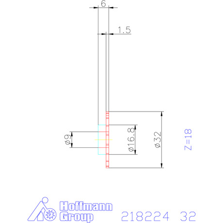 PolySAW-G saw blades Width a<SUB>p</SUB> = 1.5 mm HB 720 32 mm