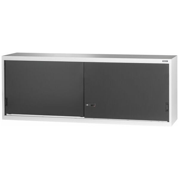 Top-mounted cabinet with Plain sheet metal sliding doors 500 mm