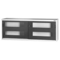 Base cabinet with Viewing window sliding doors