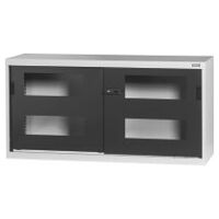 Base cabinet with Viewing window sliding doors