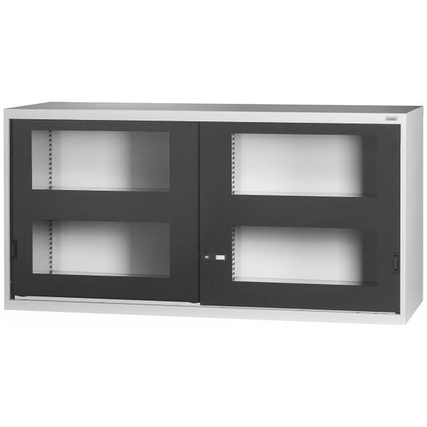 Large-capacity top-mounted cabinet with Viewing window sliding doors 1000 mm