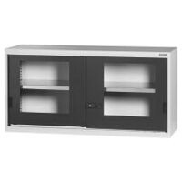 Top-mounted cabinet with Viewing window sliding doors