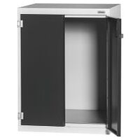 Large-capacity / heavy-duty cabinet with Plain sheet metal swing door