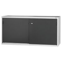 Heavy-duty cabinet with Plain sheet metal sliding door