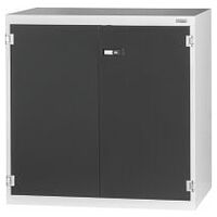 Heavy-duty cabinet with Plain sheet metal swing door