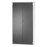 Shadowboard cabinet with plain sheet metal swing doors