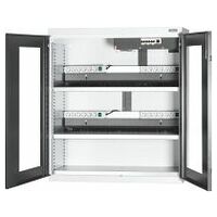 Battery charging cabinet with Viewing window swing doors