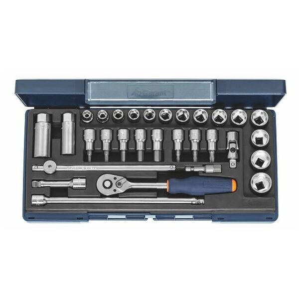 Socket set 3/8 inch square drive 30 pieces SD