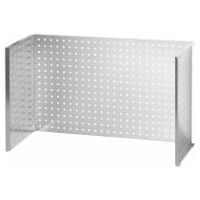 Perforated panel for cabinets