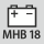 Geschikte accu – leverancier/accutype/spanning Milwaukee type HB 18 V