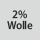 Gewebezusammensetzung 2% Wolle